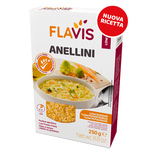 Flavis Anellini makaron kółeczka niskobiałkowy PKU 250g