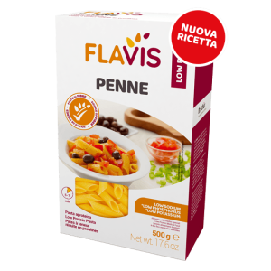 Flavis Penne makaron rurka skośna niskobiałkowy PKU 500g