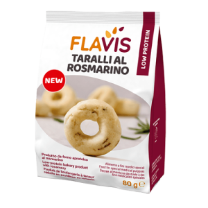 Flavis Taralli obwarzanki z rozmarynem niskobiałkowe PKU 80g